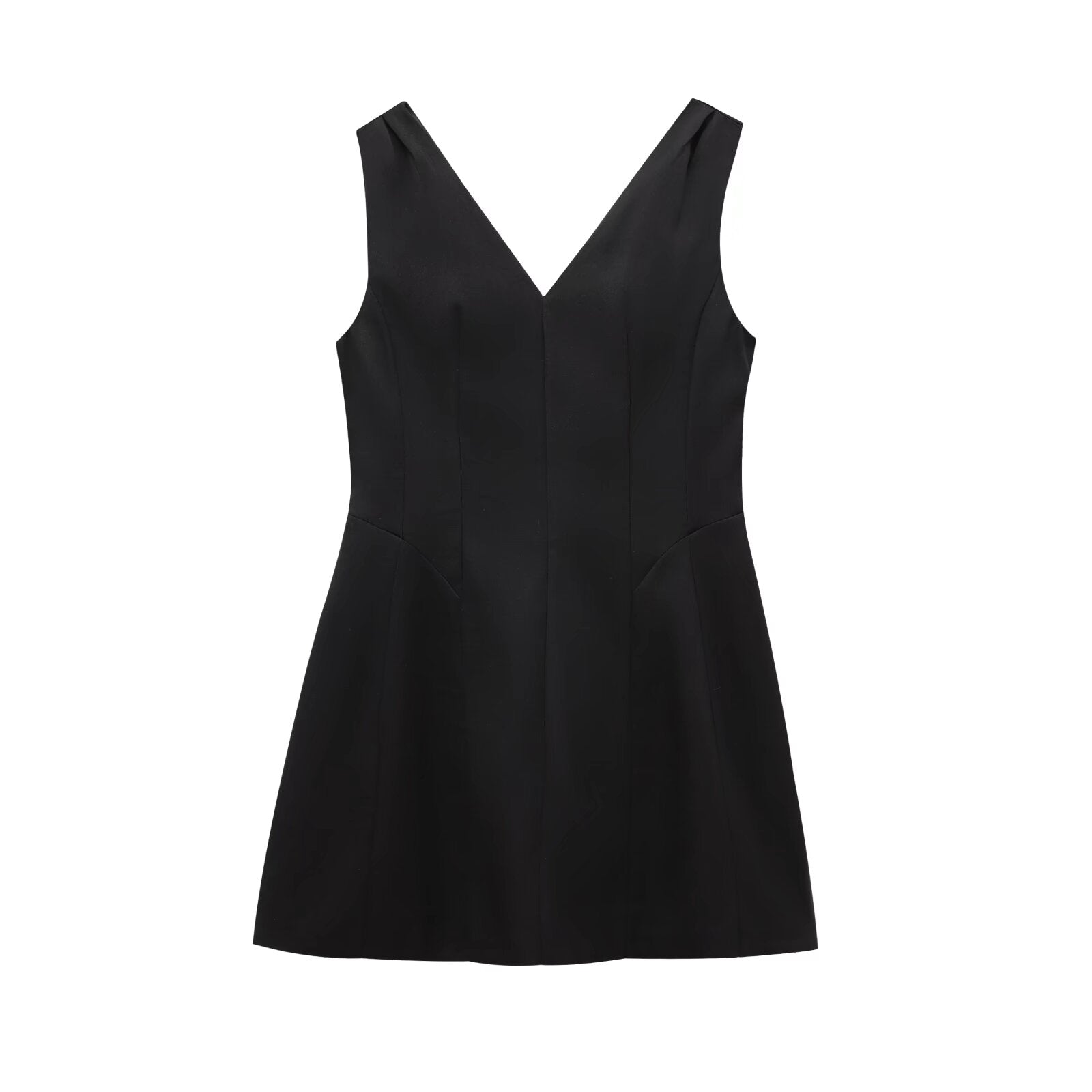 Sommerlicher Glamour V-Neck Minikleid