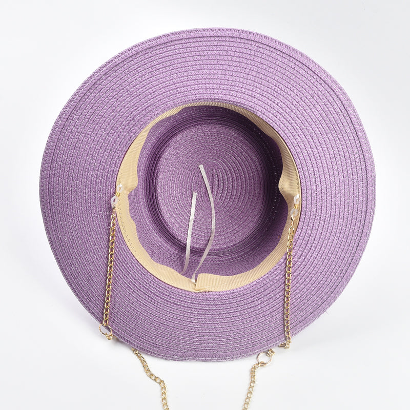 Riviera Chic Strohhut mit Kette