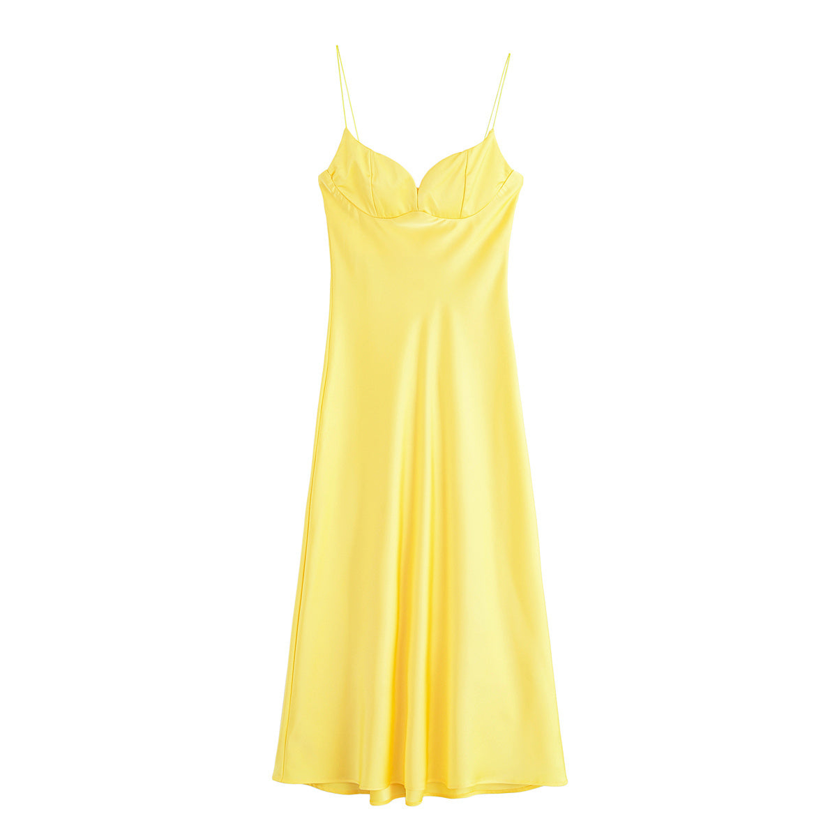Elegantes Satin-Maxikleid