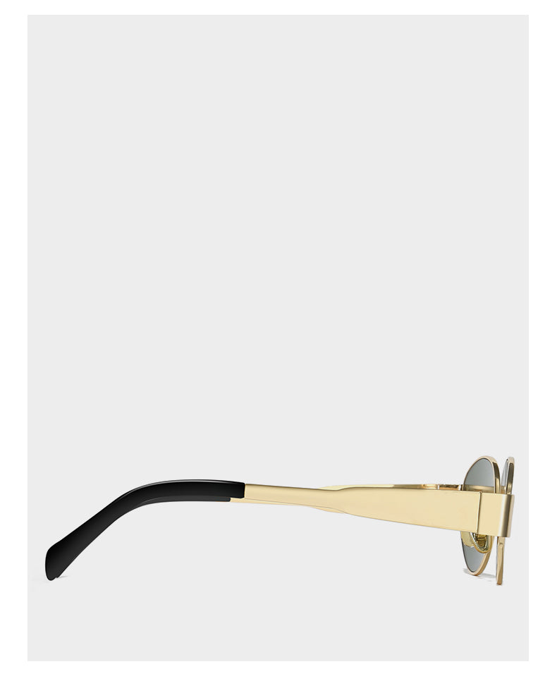 Modische Ovale Legierungs-Sonnenbrille