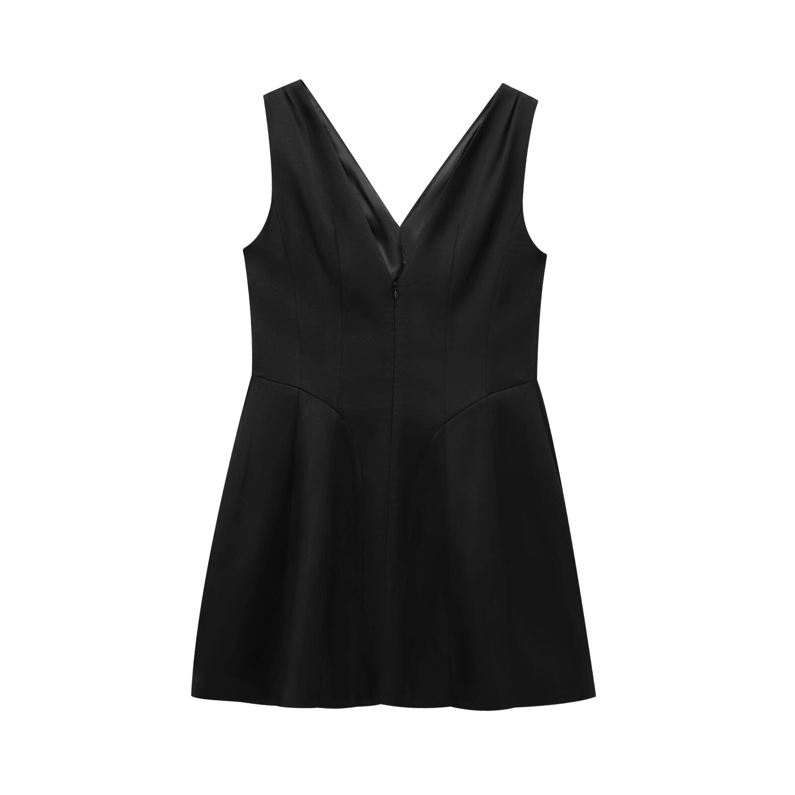 Sommerlicher Glamour V-Neck Minikleid