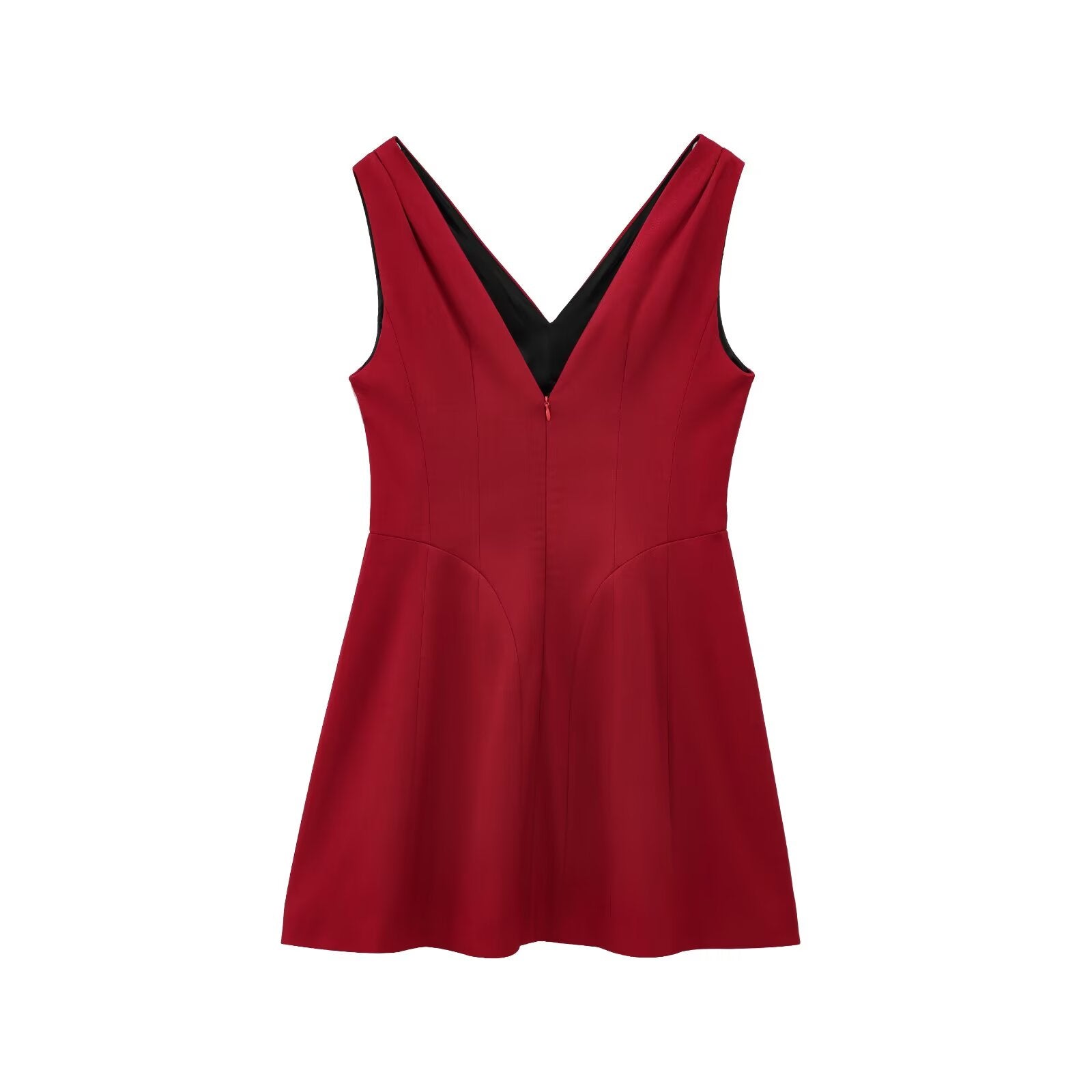 Sommerlicher Glamour V-Neck Minikleid