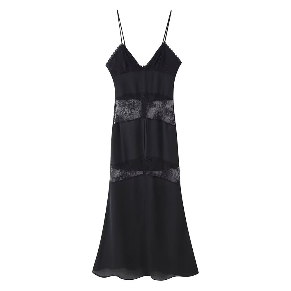 Glamouröses Spitze-Maxikleid für Abendanlässe
