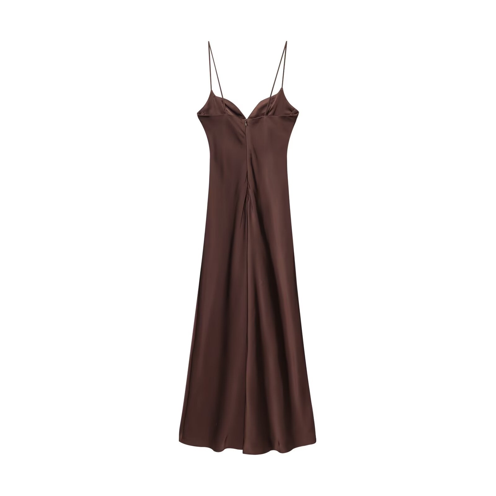 Elegantes Satin-Maxikleid