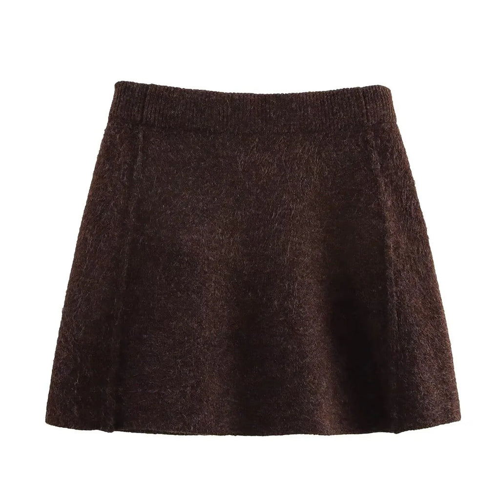 Natalie - STRICKSET MIT STRICKJACKE UND A-LINIEN-ROCK