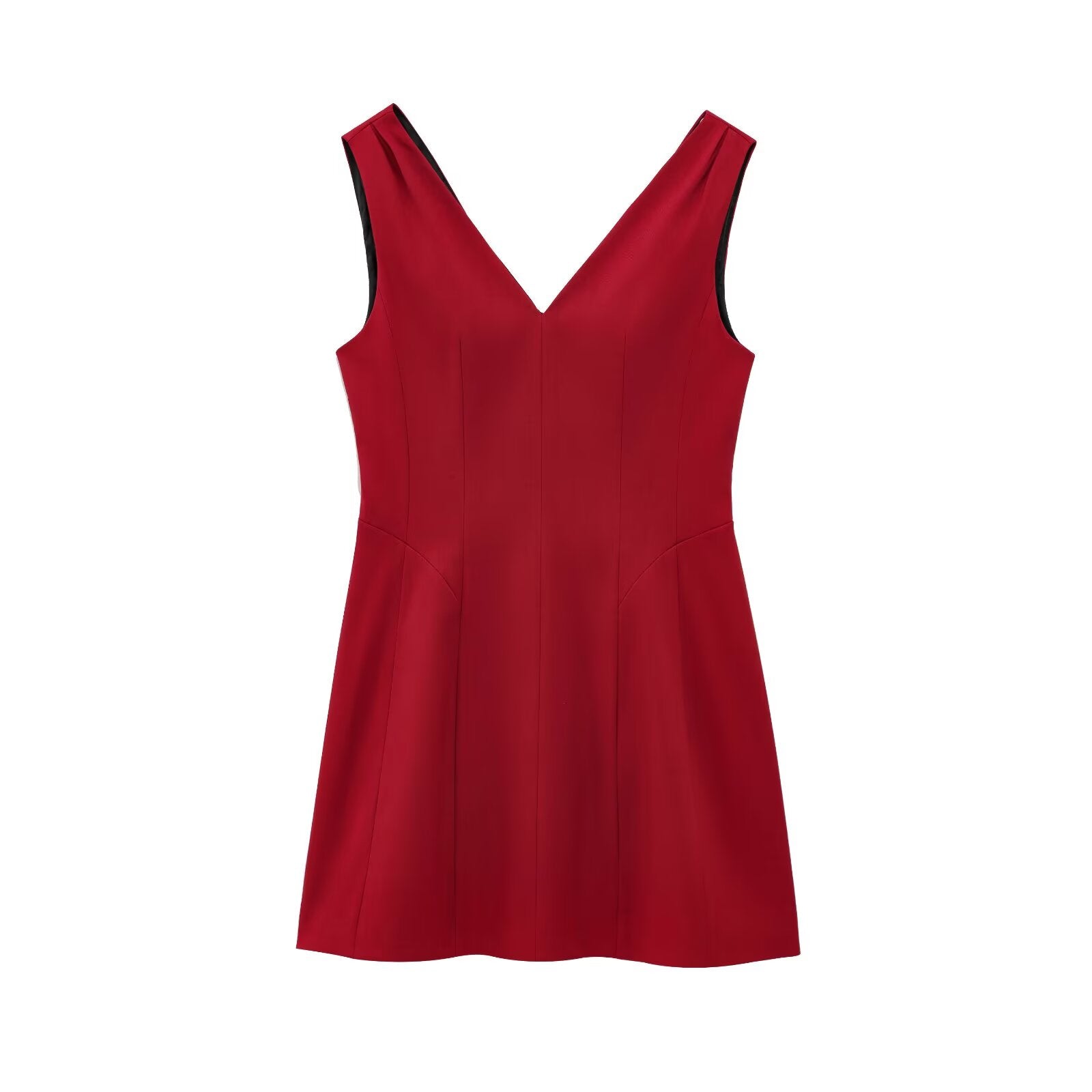Sommerlicher Glamour V-Neck Minikleid