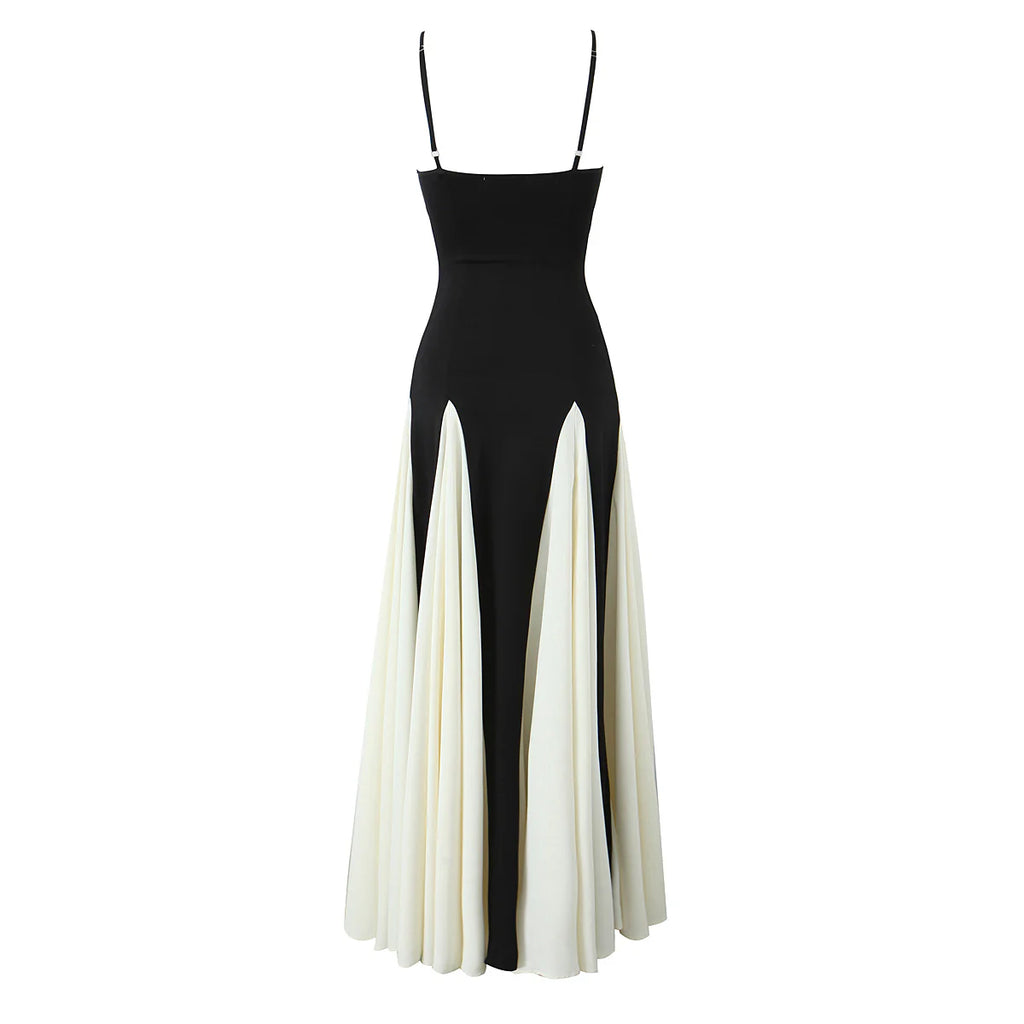 Elegantes, ärmelloses Kleid mit V-Ausschnitt