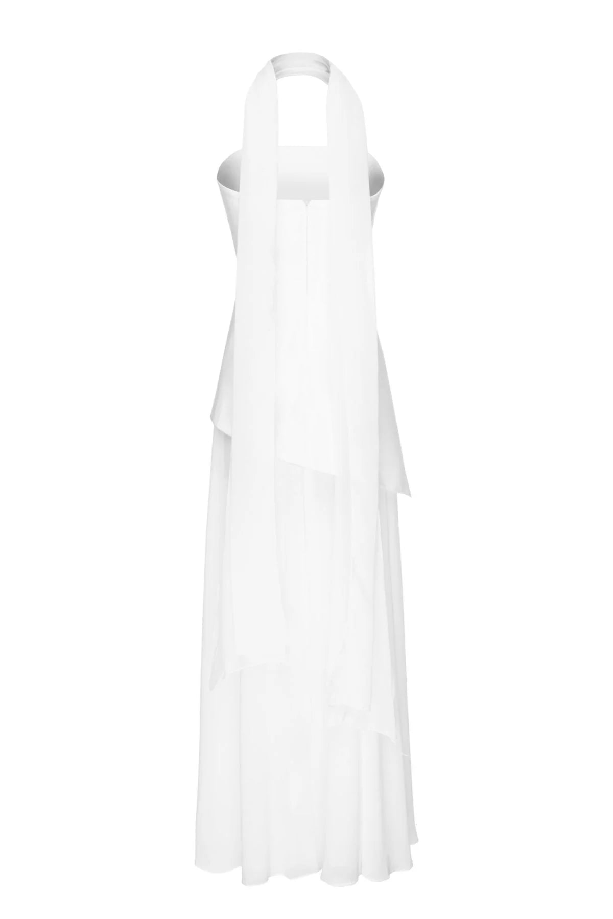 Elisse - Combhasaki Elegantes Maxikleid mit hohem Schlitz