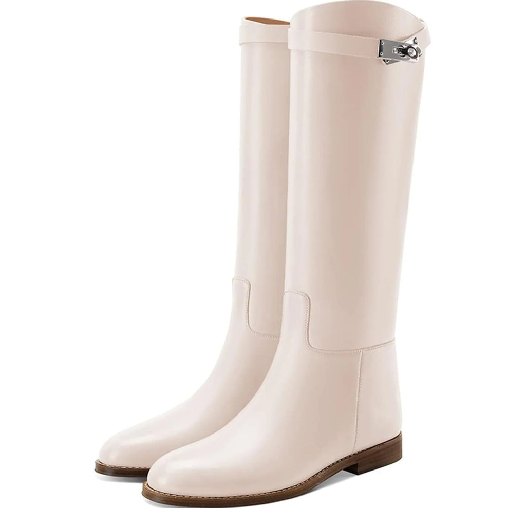 Claire - Kniehohe Reitstiefel im Western-Stil